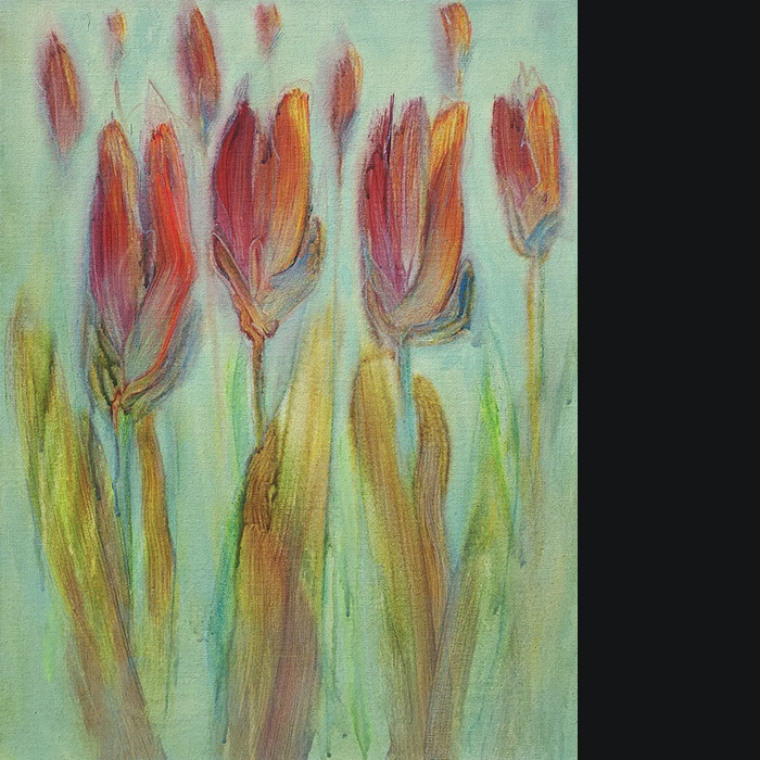 A set of stylized tulips.
